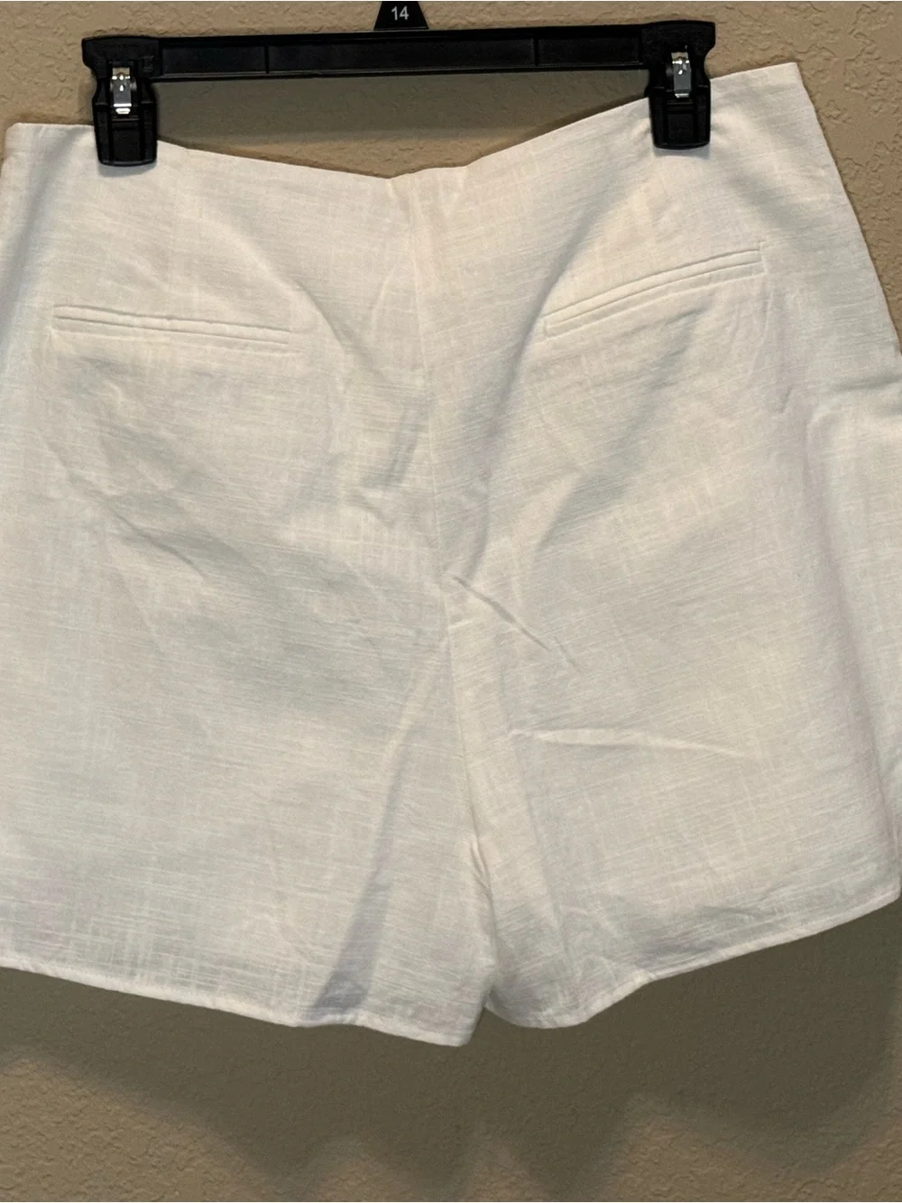 MIOU MUSE White Linen Blend Skort